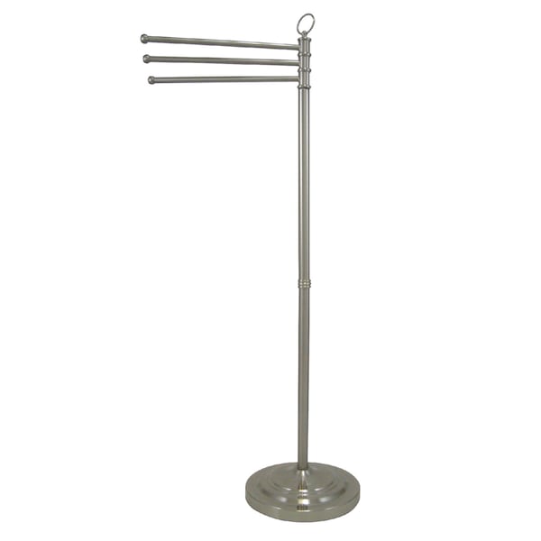 Vintage Pedestal Towel Bar, Brushed Nickel